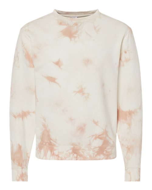 Independent Trading Co. PRM3500TD - Tie Dye Dusty Pink
