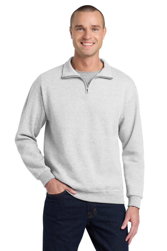 Jerzees - NuBlend 1/4-Zip Cadet Collar Sweatshirt. 995M - Ash