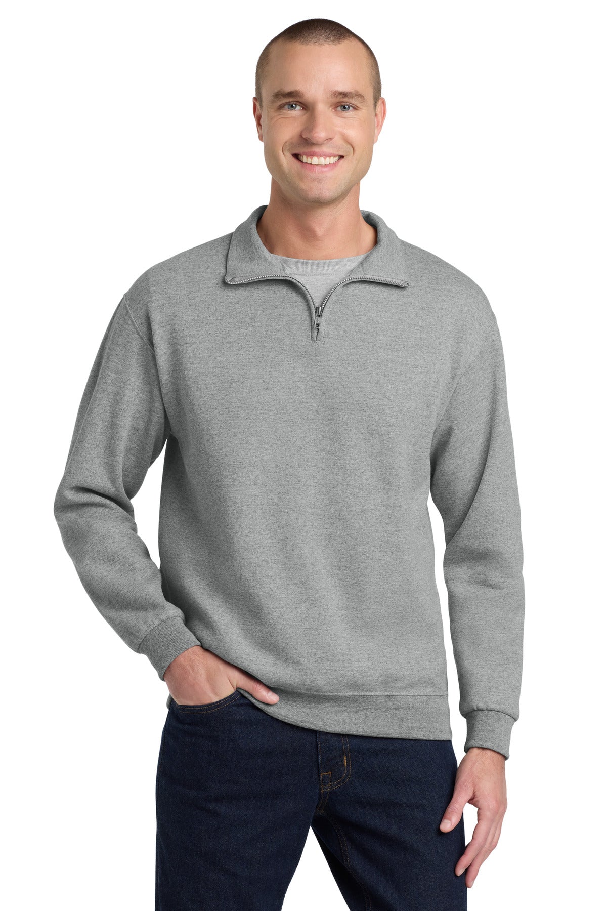 Jerzees - NuBlend 1/4-Zip Cadet Collar Sweatshirt. 995M - Oxford