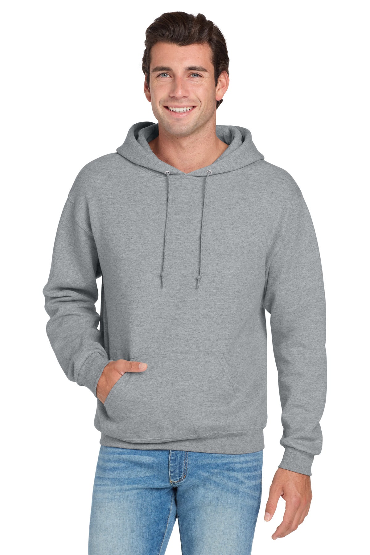 Jerzees NuBlend Pullover Hooded Sweatshirt.  996M - Athletic Heather