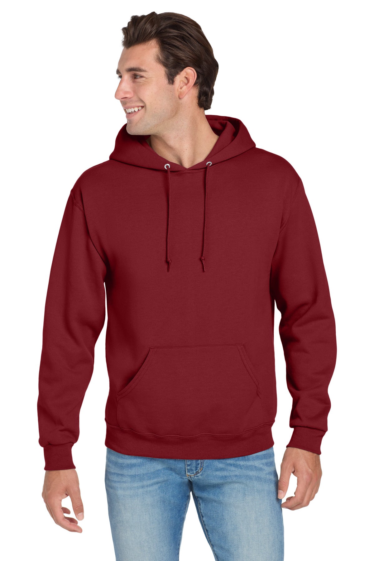 Jerzees NuBlend Pullover Hooded Sweatshirt.  996M - Cardinal