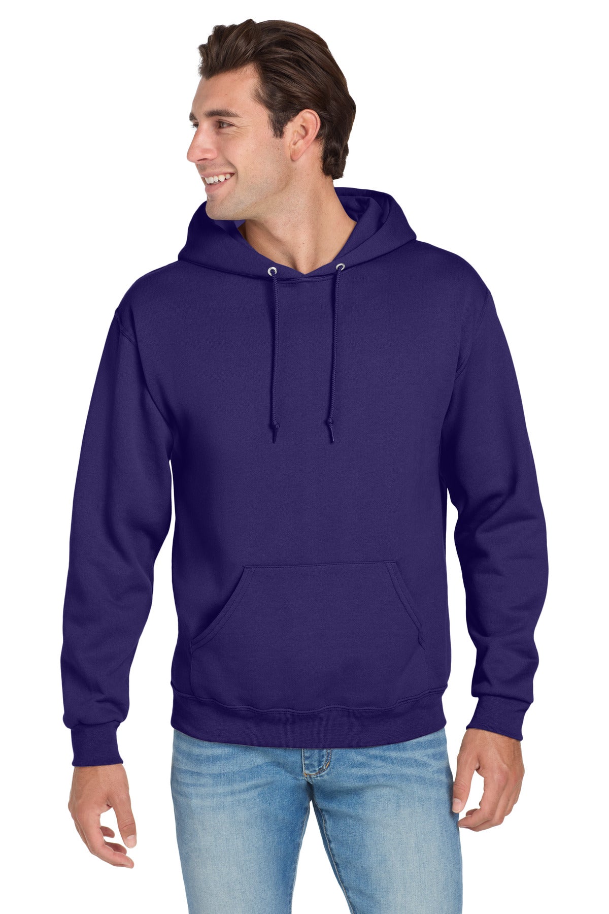 Jerzees NuBlend Pullover Hooded Sweatshirt.  996M - Deep Purple