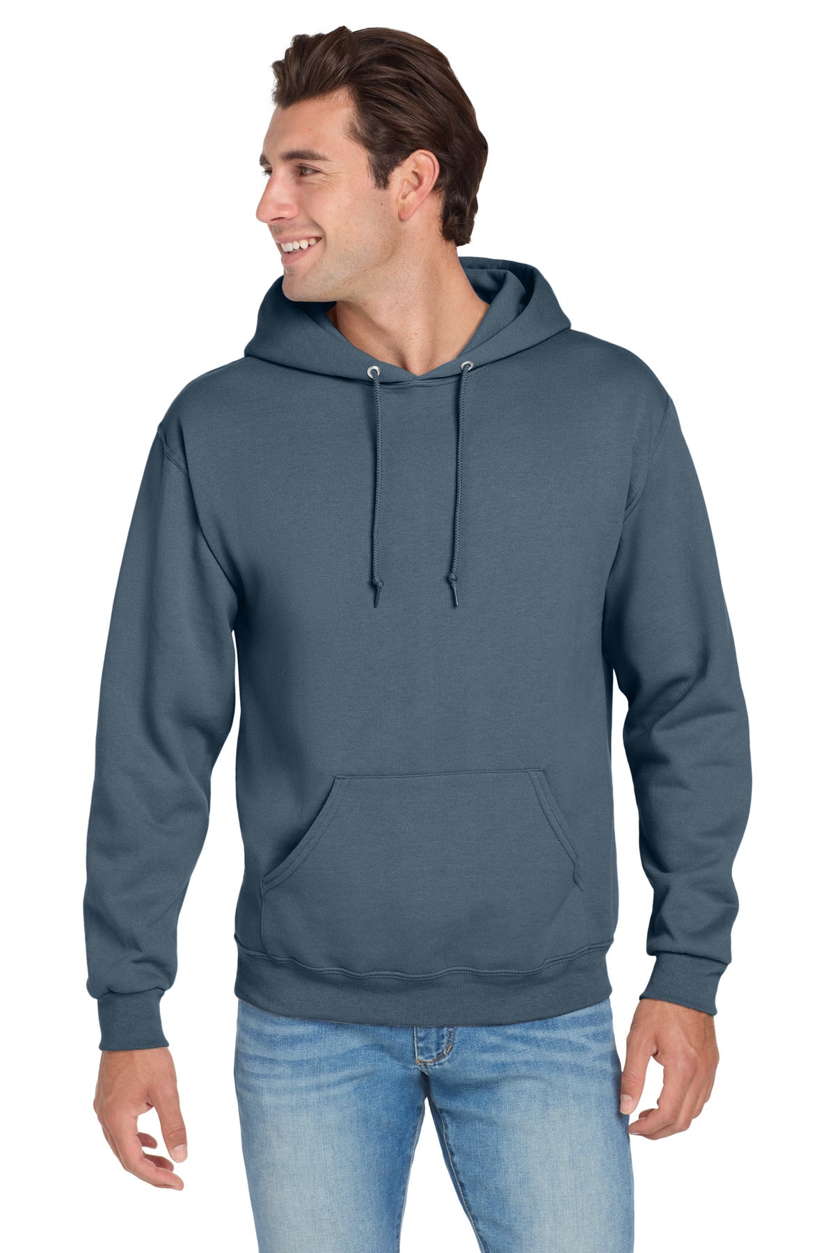 Jerzees NuBlend Pullover Hooded Sweatshirt.  996M - Denim