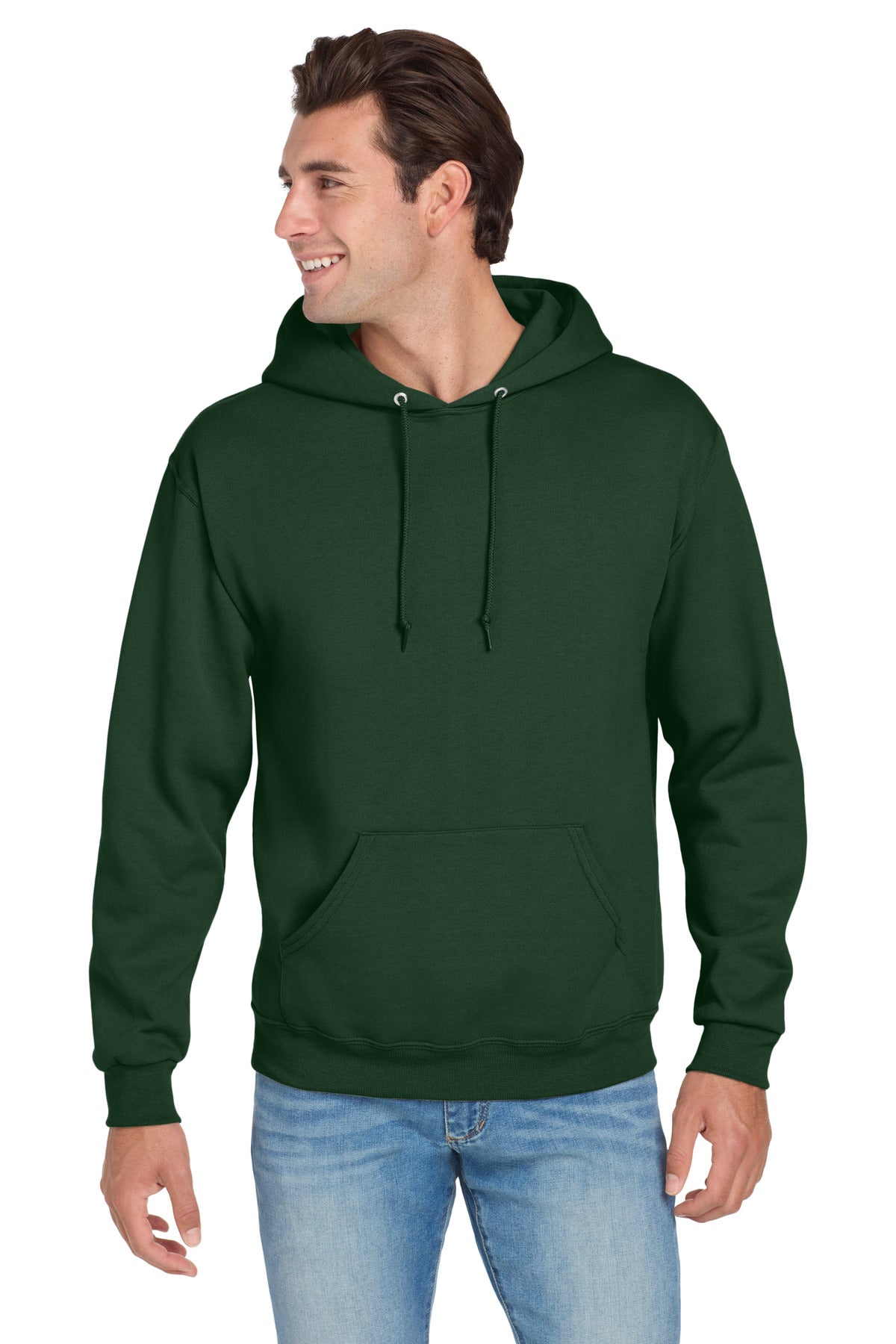 Jerzees NuBlend Pullover Hooded Sweatshirt.  996M - Forest Green