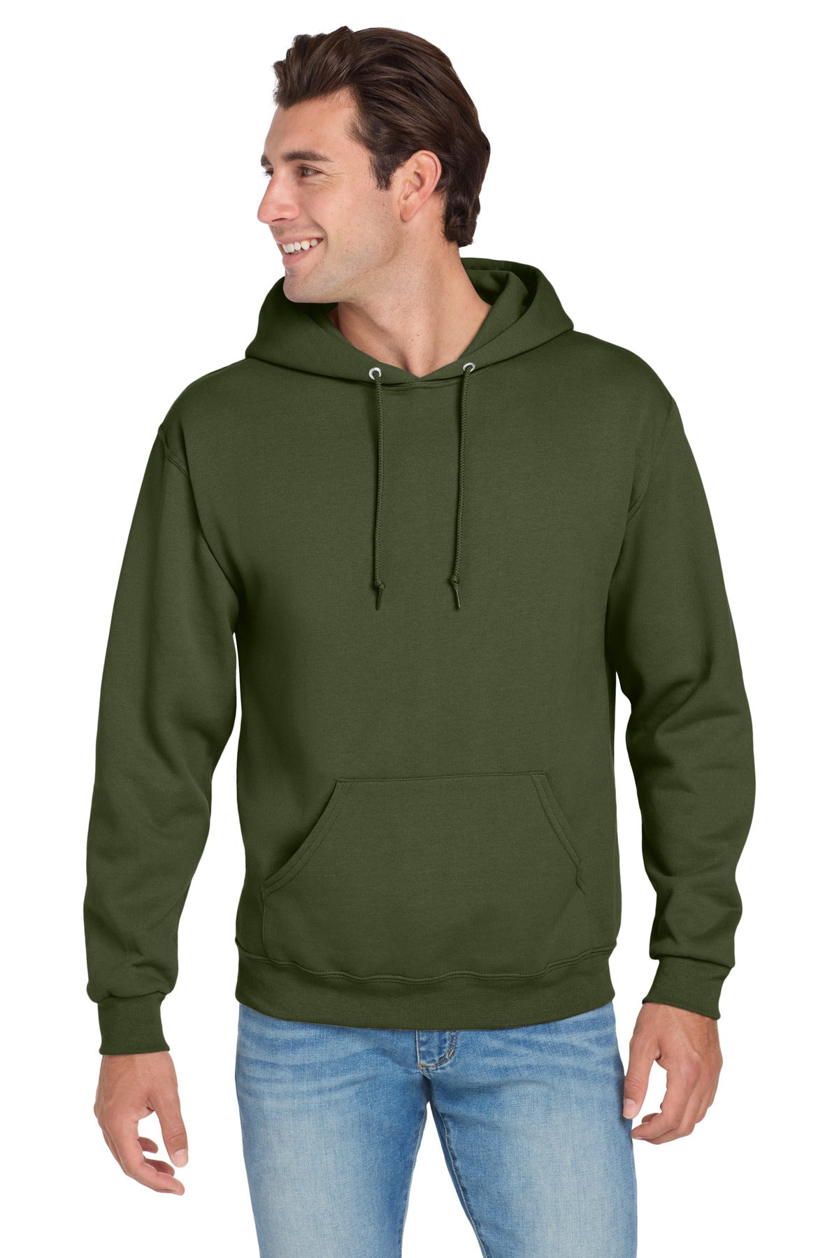Jerzees NuBlend Pullover Hooded Sweatshirt.  996M - Military Green