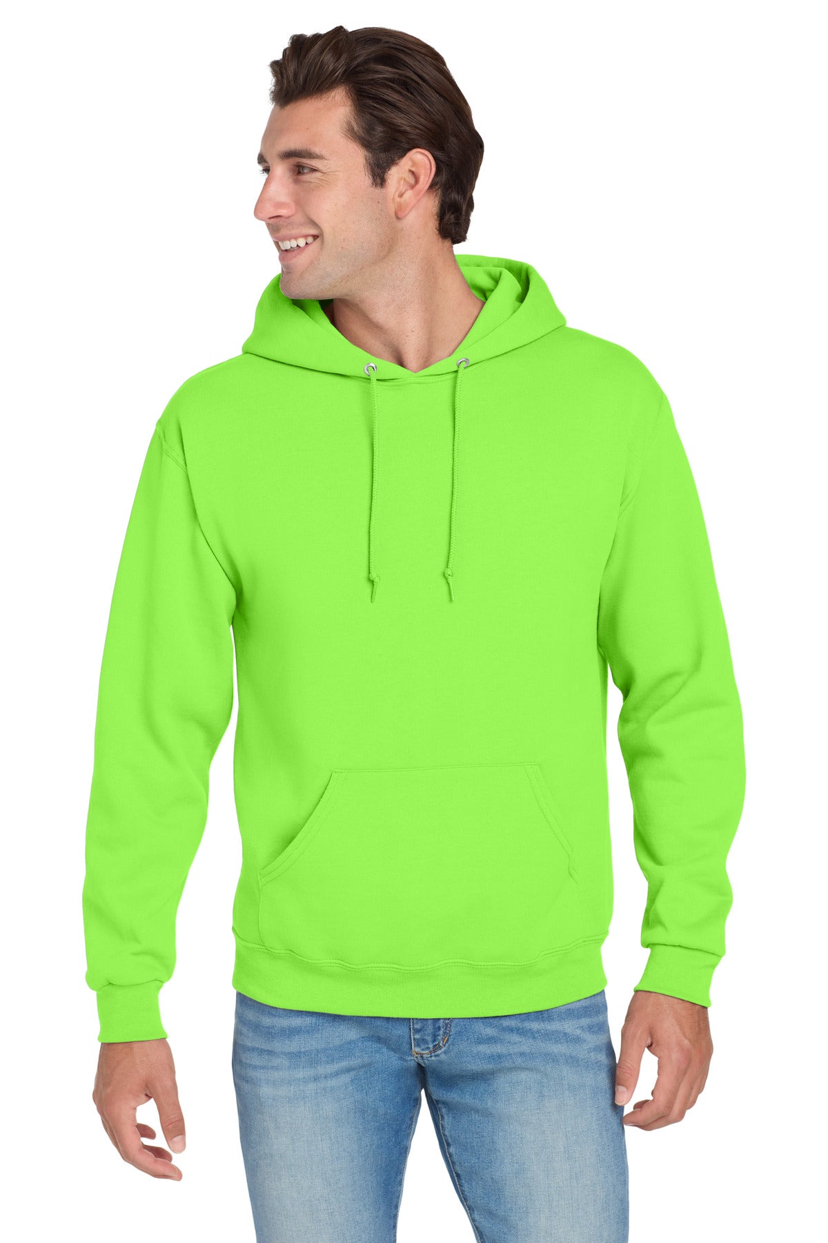Jerzees NuBlend Pullover Hooded Sweatshirt.  996M - Neon Green