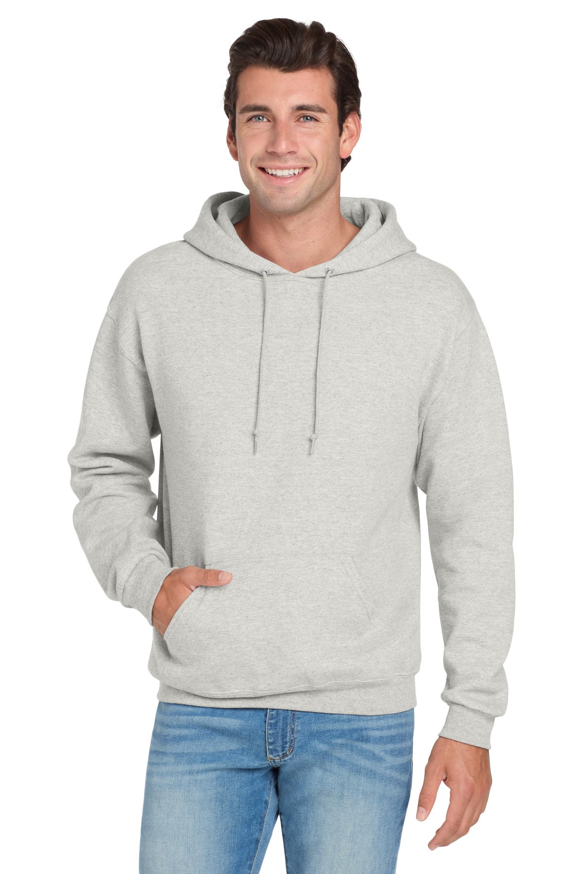 Jerzees NuBlend Pullover Hooded Sweatshirt.  996M - Oatmeal Heather