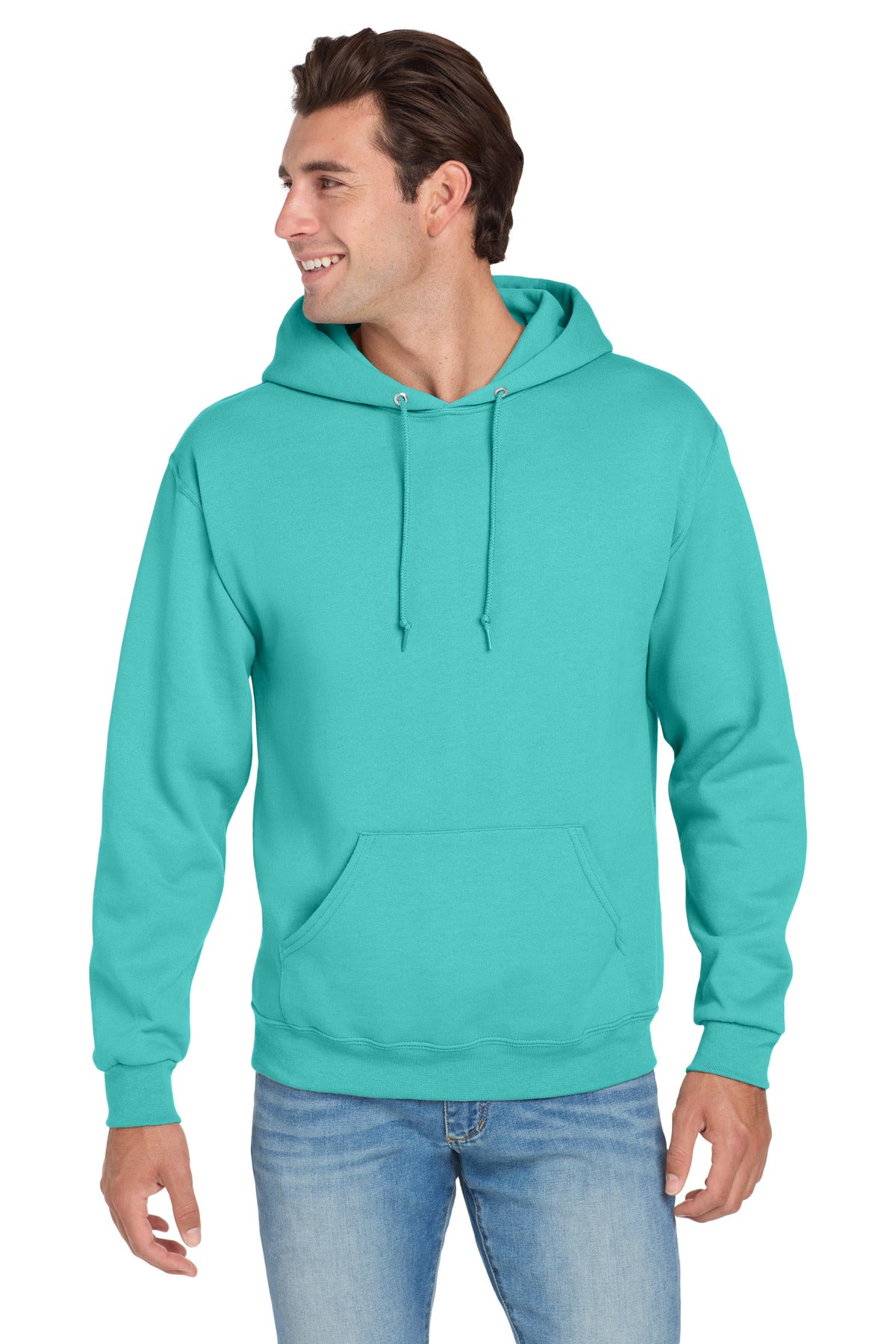 Jerzees NuBlend Pullover Hooded Sweatshirt.  996M - Scuba Blue