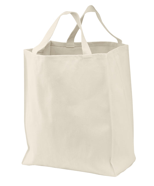 Port Authority Ideal Twill Grocery Tote.  B100 - Natural