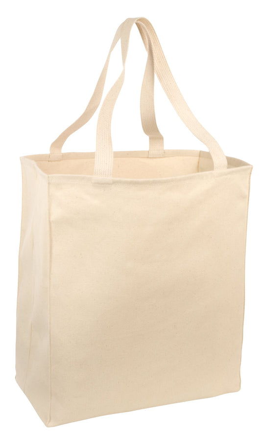 Port Authority Ideal Twill Over-the-Shoulder Grocery Tote. B110 - Natural