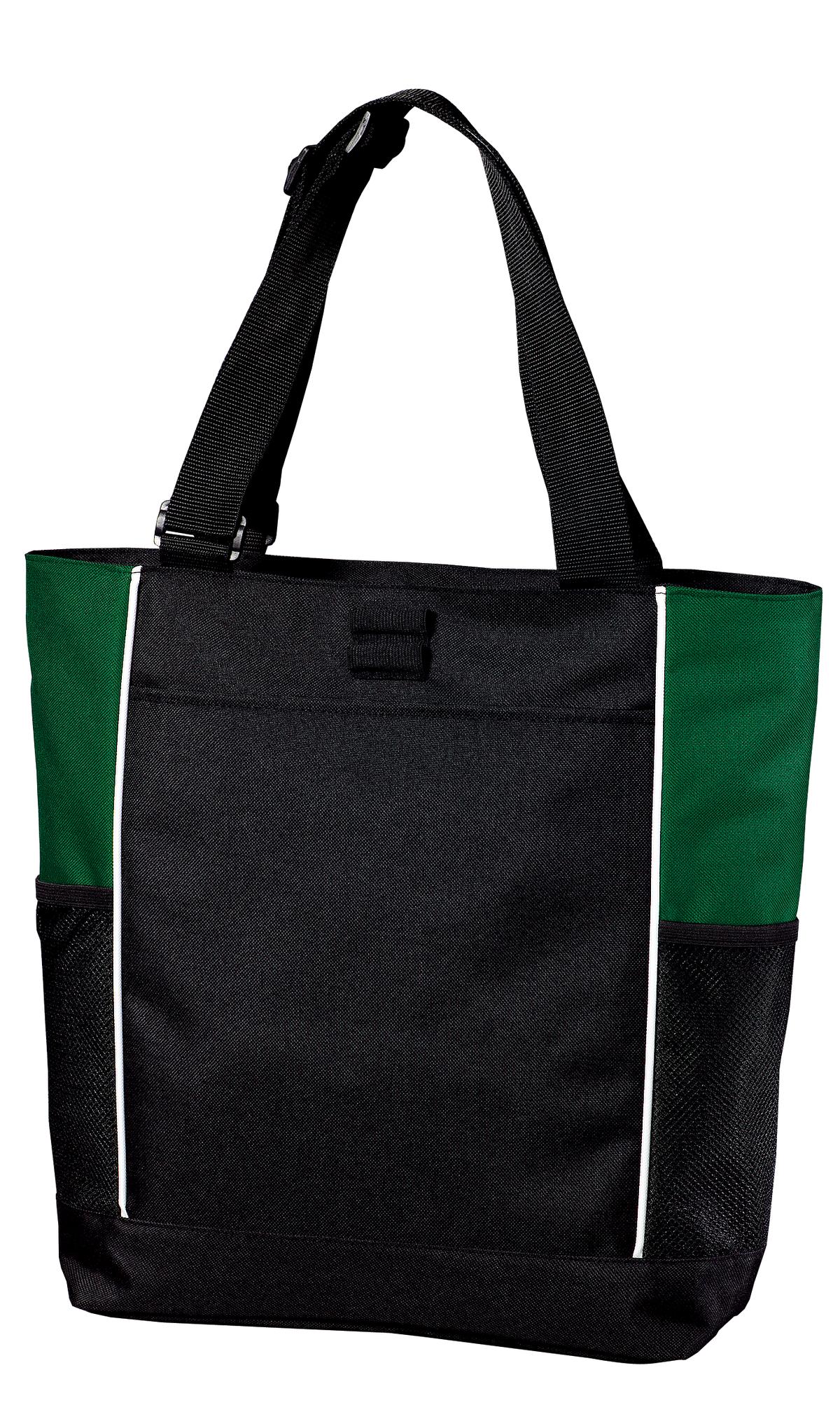 Port Authority Panel Tote.  B5160 - Black/ Hunter