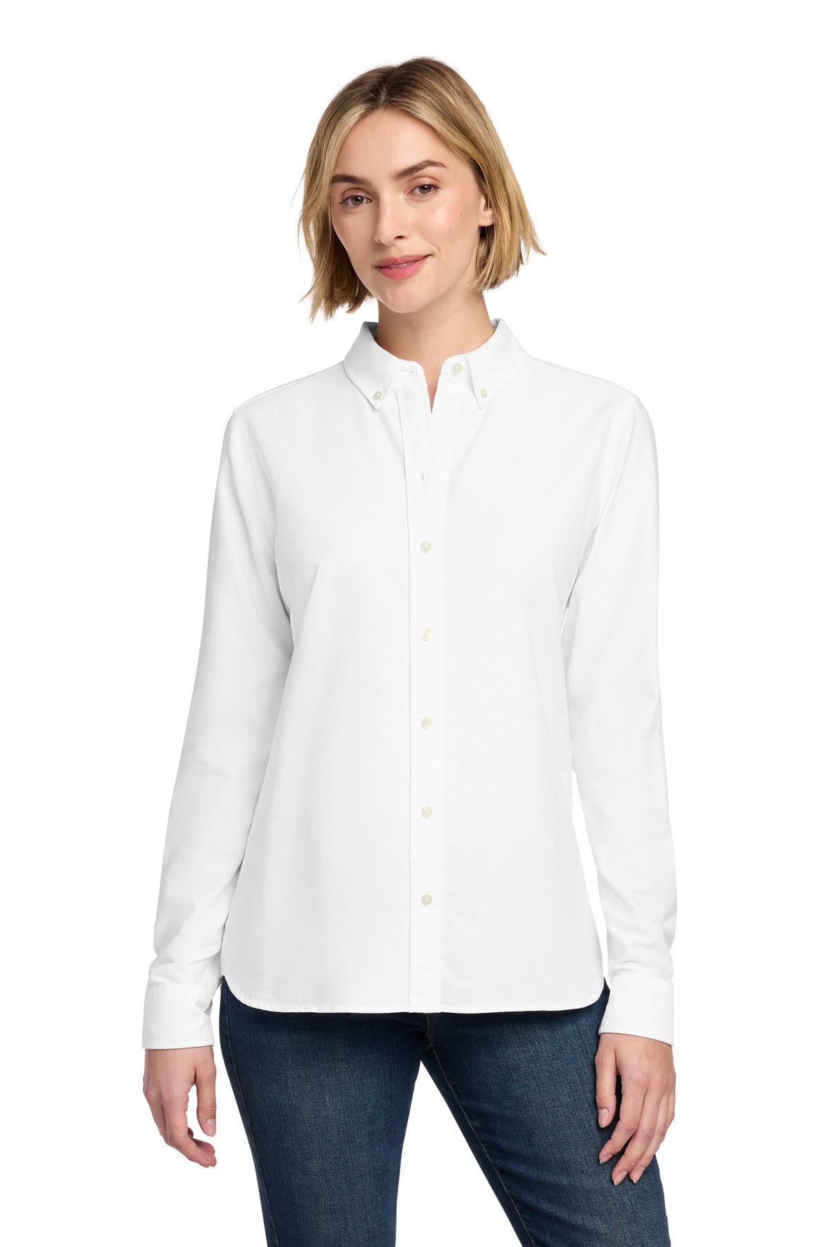 Brooks Brothers Women's Casual Oxford Cloth Shirt BB18005 - White