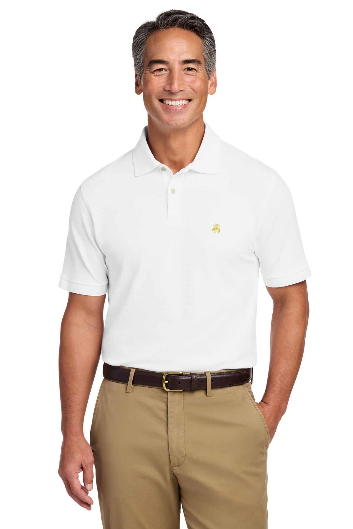 Brooks Brothers Pima Cotton Pique Polo BB18200 - White