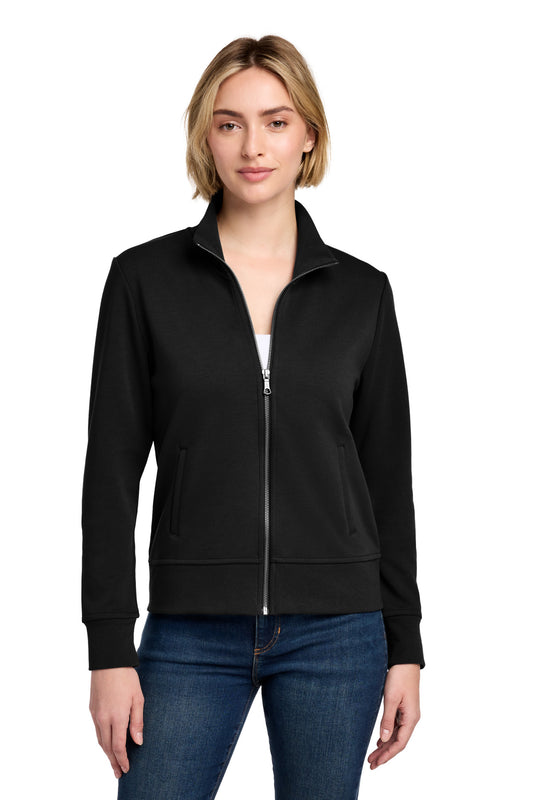 Brooks Brothers Women's Double-Knit Full-Zip BB18211 - Deep Black