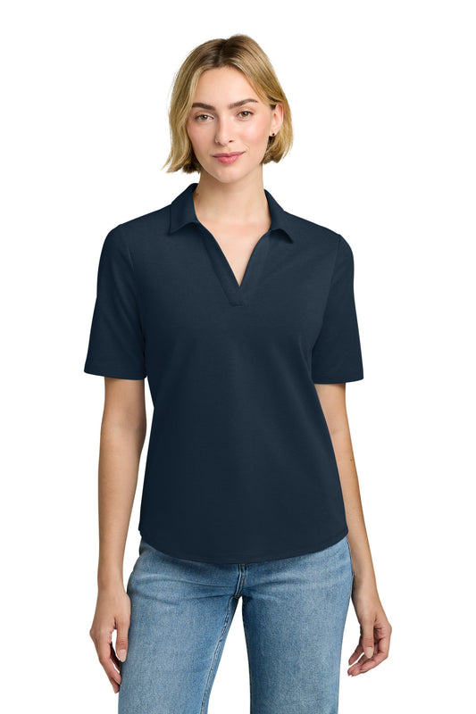 Brooks Brothers Women's Pinpoint Pique Polo BB18223 - Navy Blazer