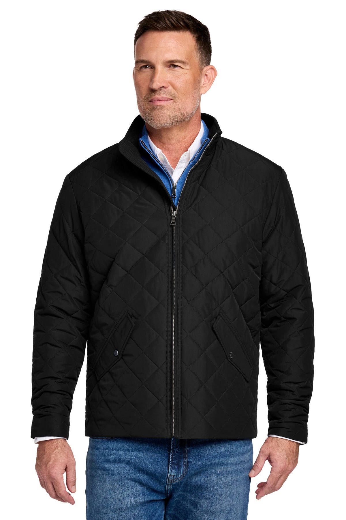 Brooks Brothers Quilted Jacket BB18600 - Deep Black