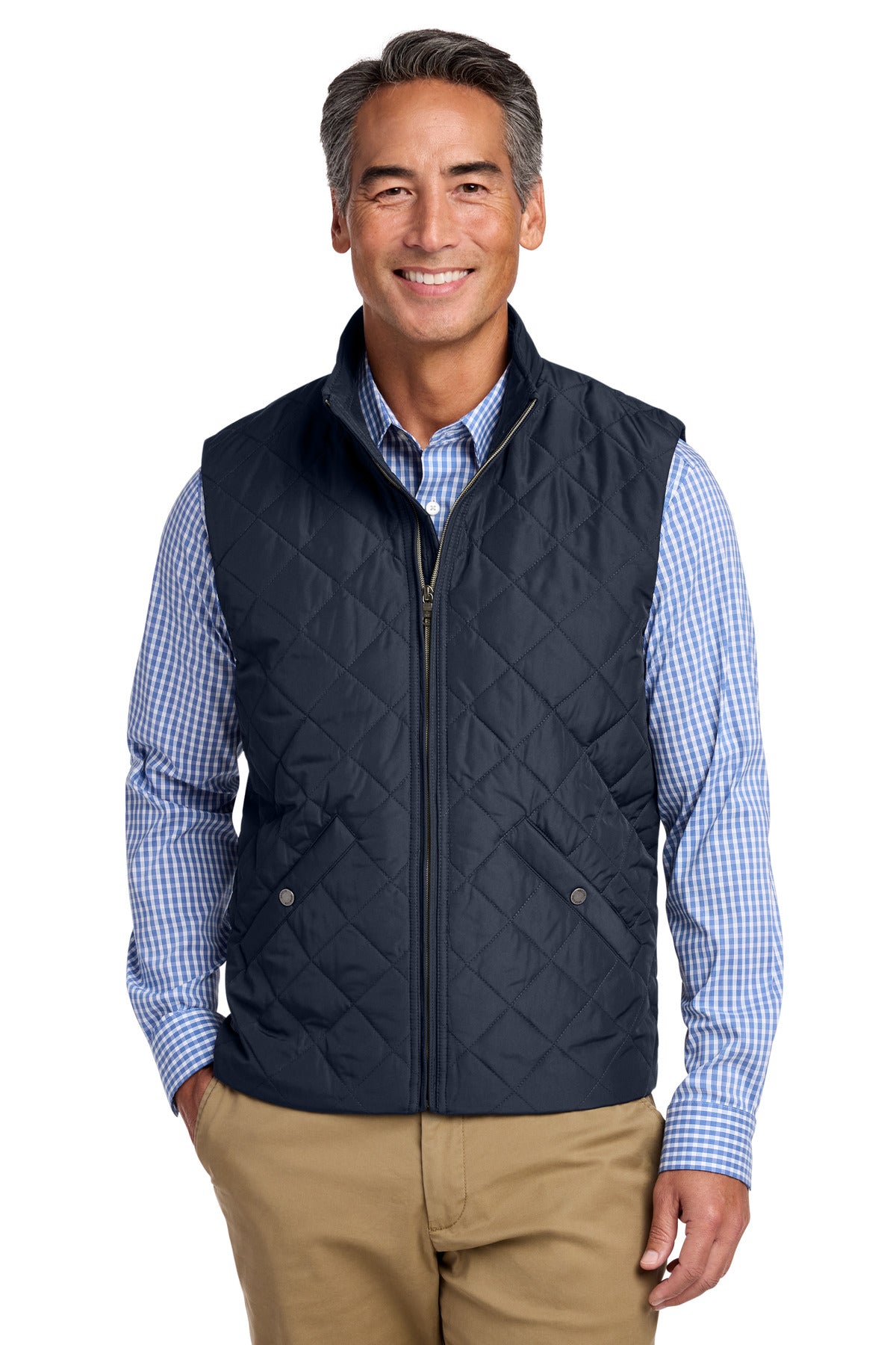 Brooks Brothers Quilted Vest BB18602 - Night Navy