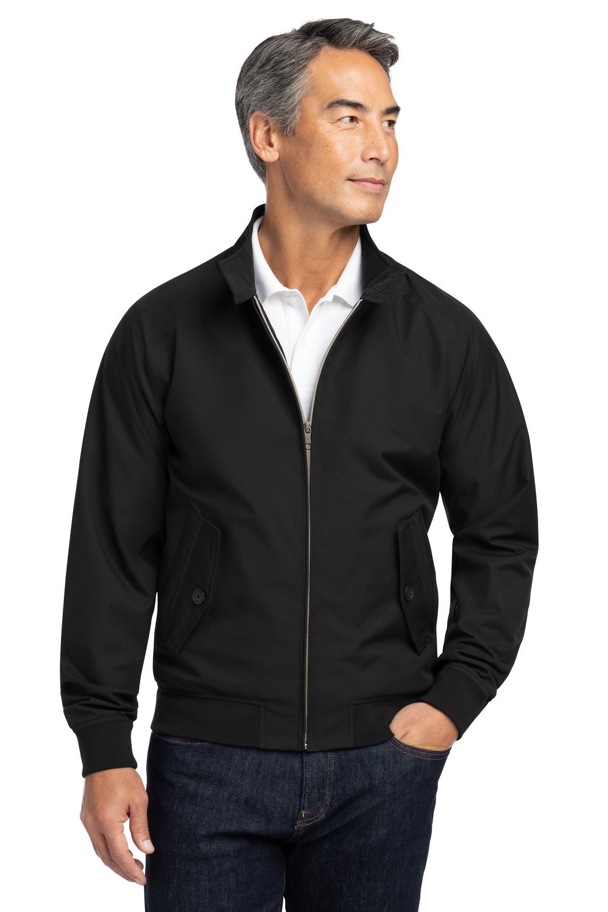Brooks Brothers Bomber Jacket BB18604 - Deep Black
