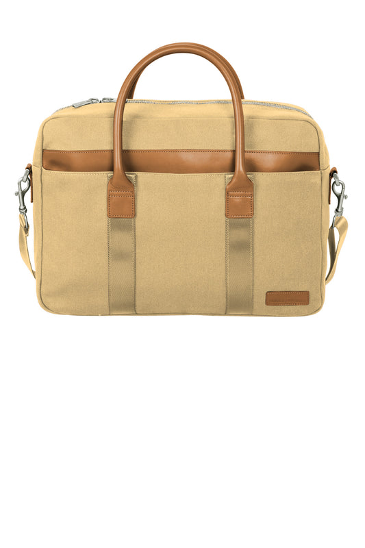 Brooks Brothers Wells Briefcase BB18830 - Ledger Khaki
