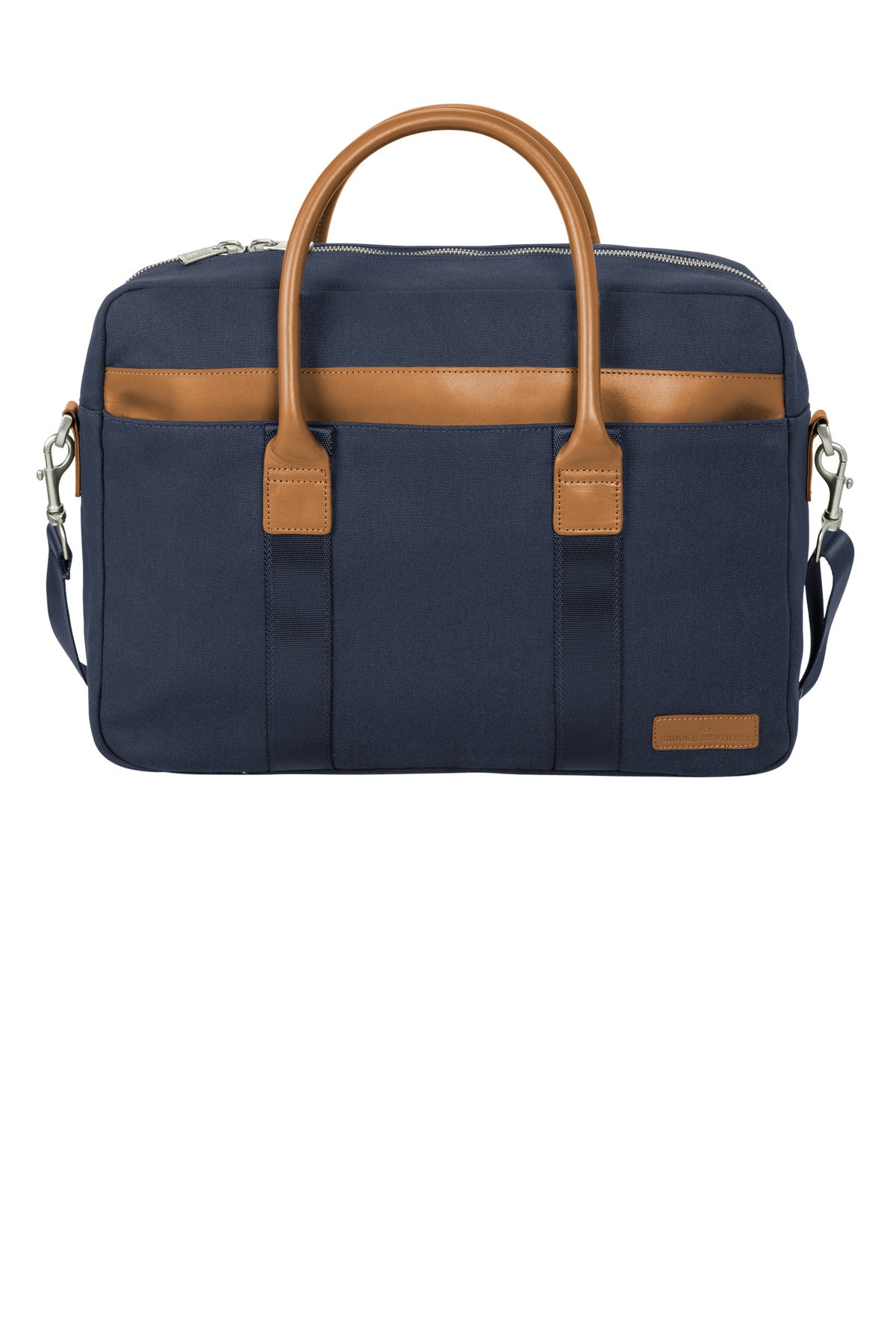 Brooks Brothers Wells Briefcase BB18830 - Navy Blazer