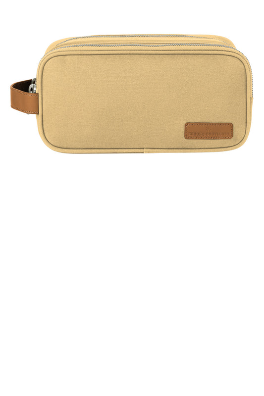 Brooks Brothers Wells Dopp Kit BB18870 - Ledger Khaki