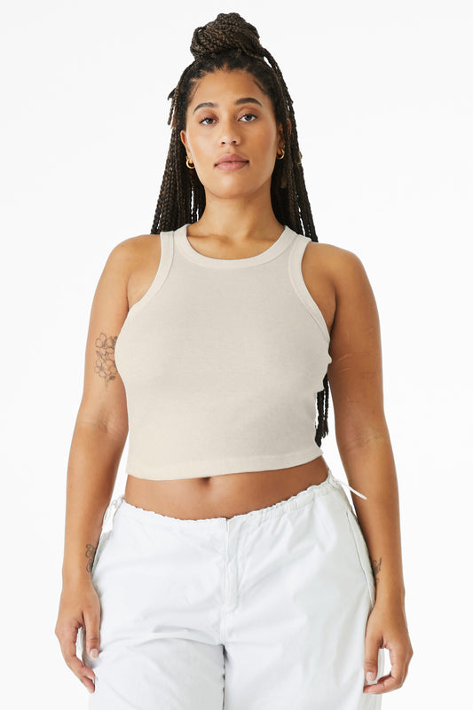 BELLA+CANVAS Women's Micro Rib Racer Tank BC1019 - Solid Natural Blend