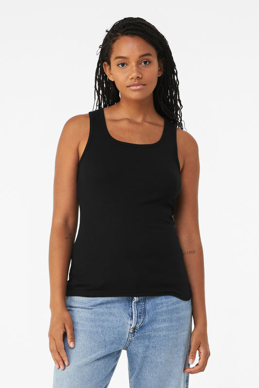 BELLA+CANVAS Women's Baby Rib Tank BC1080 - Black