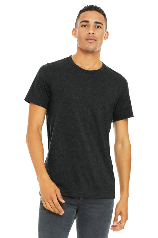 BELLA+CANVAS  Unisex Heather CVC Short Sleeve Tee. BC3001CVC - Black Heather