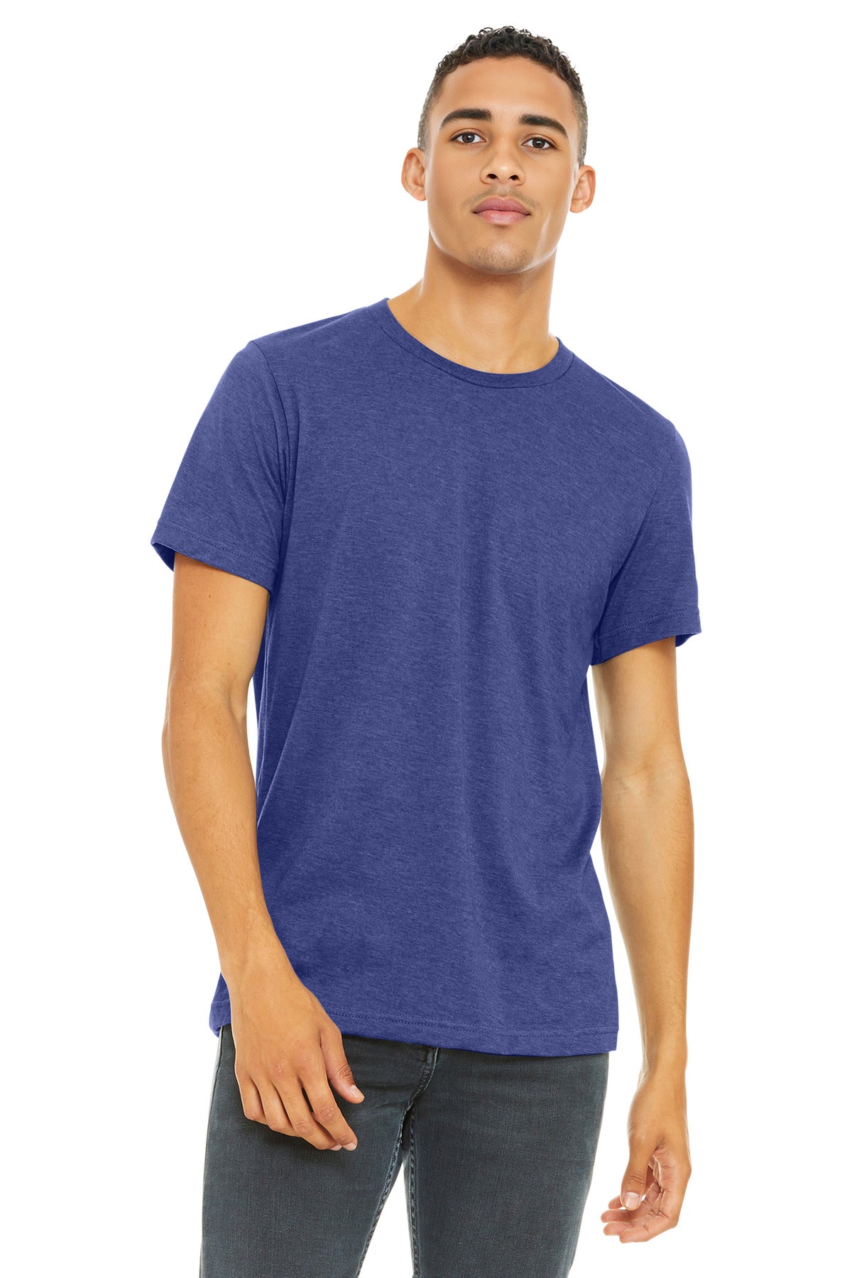 BELLA+CANVAS  Unisex Heather CVC Short Sleeve Tee. BC3001CVC - Heather Lapis