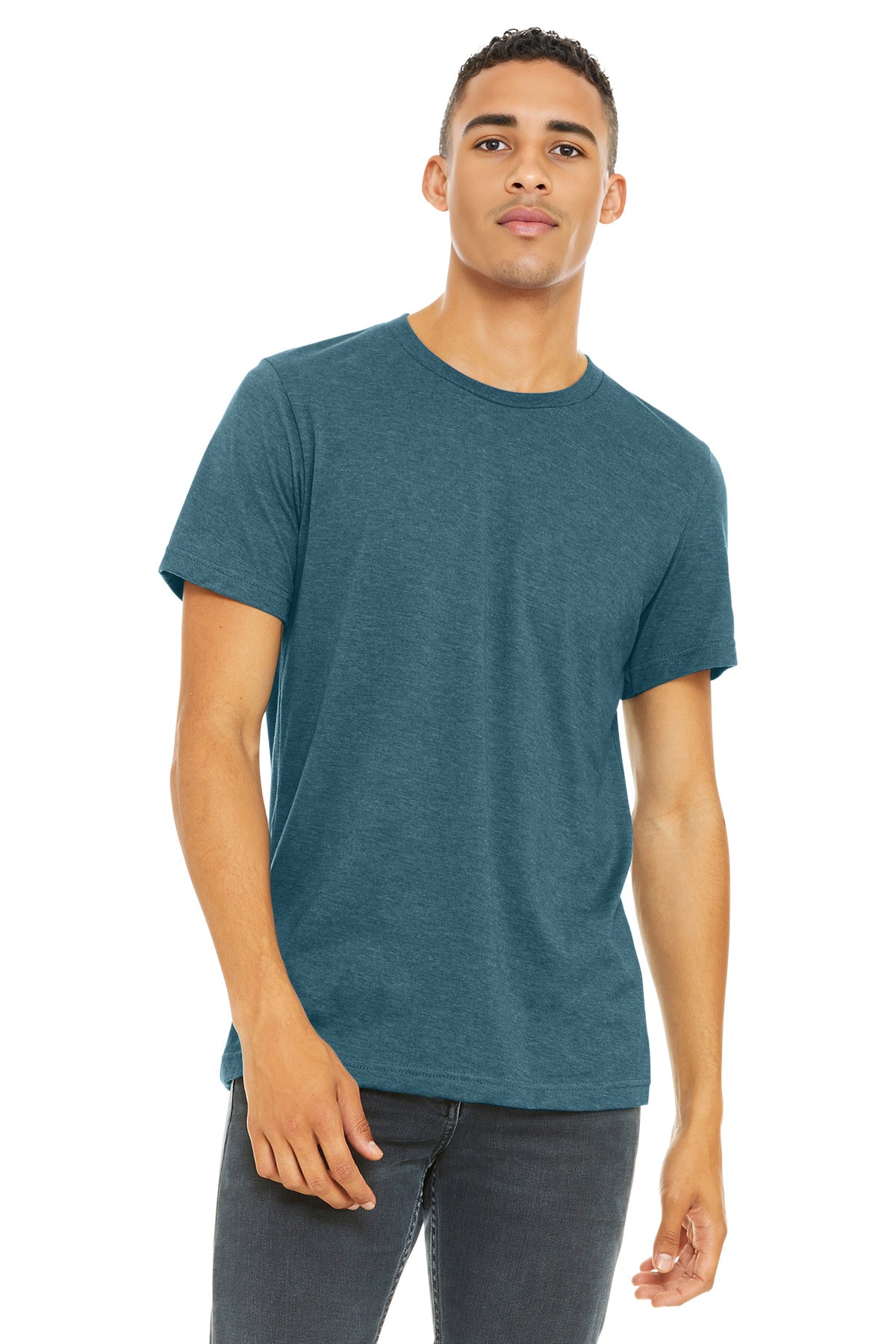 BELLA+CANVAS  Unisex Heather CVC Short Sleeve Tee. BC3001CVC - Heather Slate