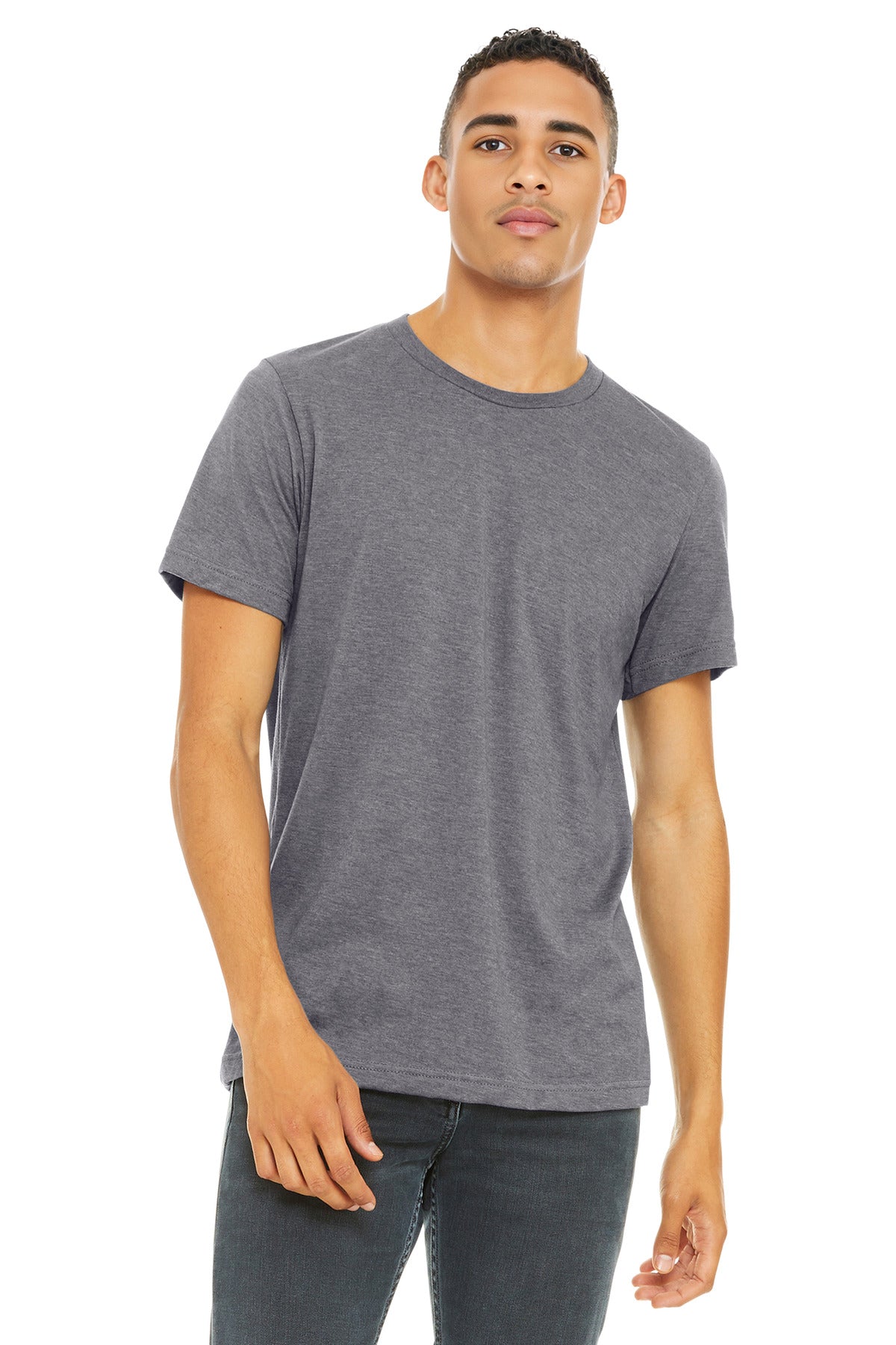 BELLA+CANVAS  Unisex Heather CVC Short Sleeve Tee. BC3001CVC - Heather Storm