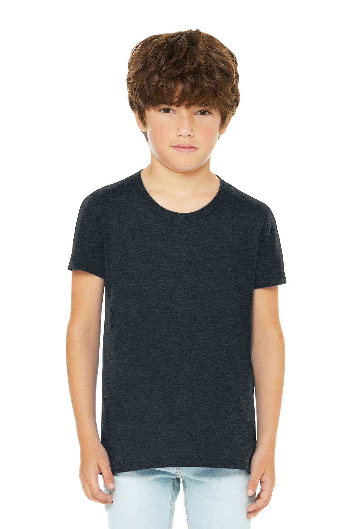 BELLA+CANVAS Youth Heather CVC Tee