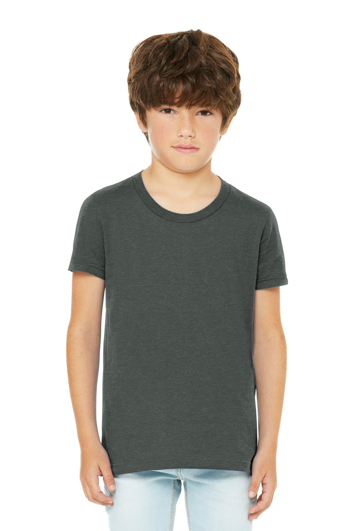 BELLA+CANVAS Youth Heather CVC Tee