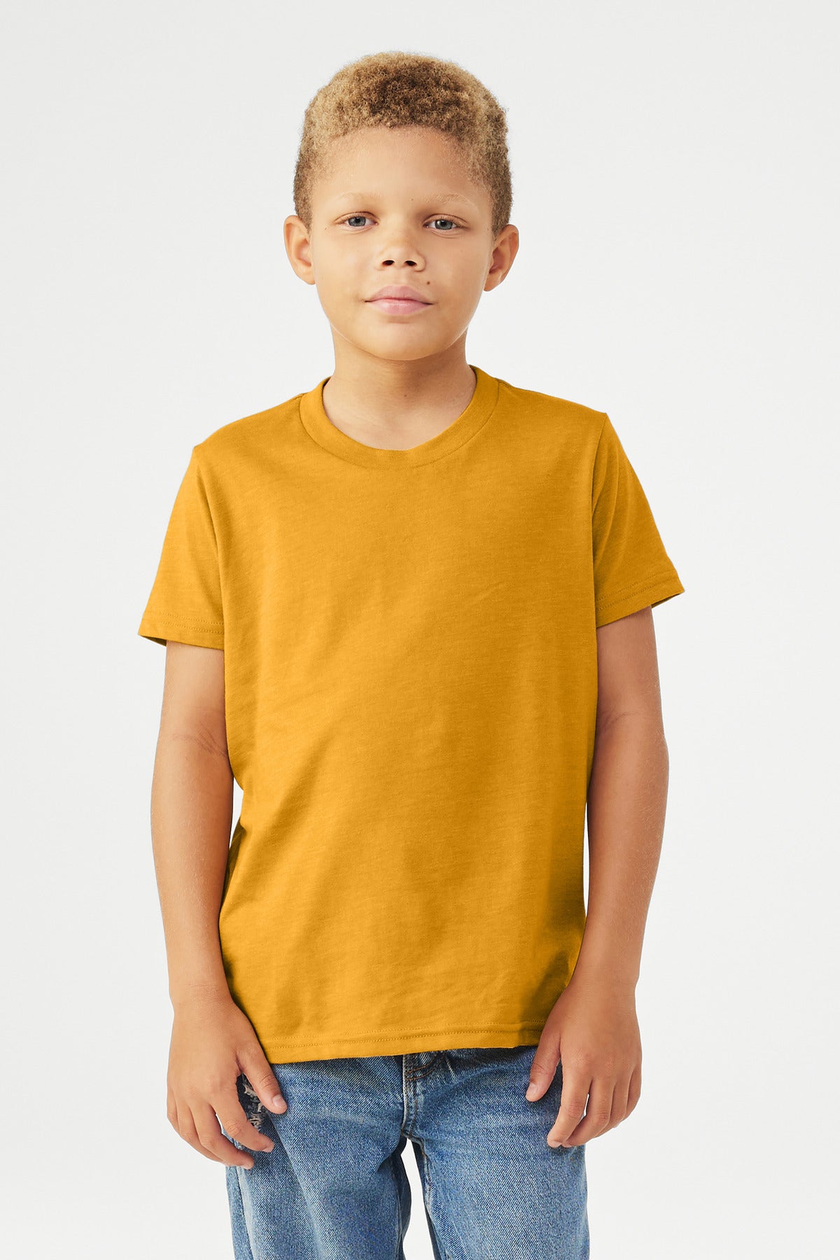 BELLA+CANVAS Youth Heather CVC Tee