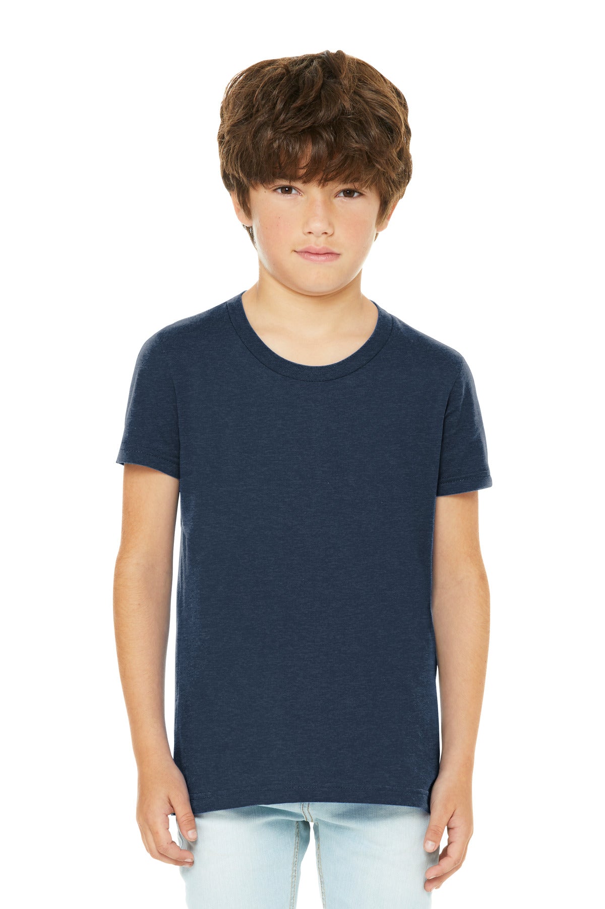 BELLA+CANVAS Youth Heather CVC Tee