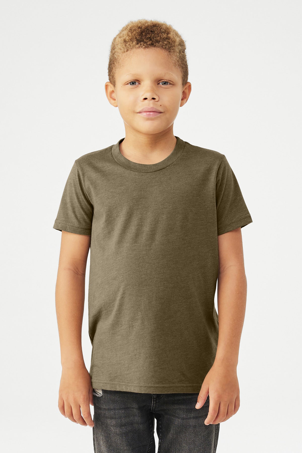 BELLA+CANVAS Youth Heather CVC Tee