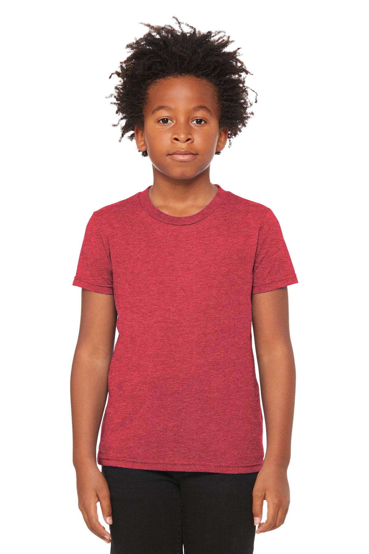 BELLA+CANVAS Youth Heather CVC Tee