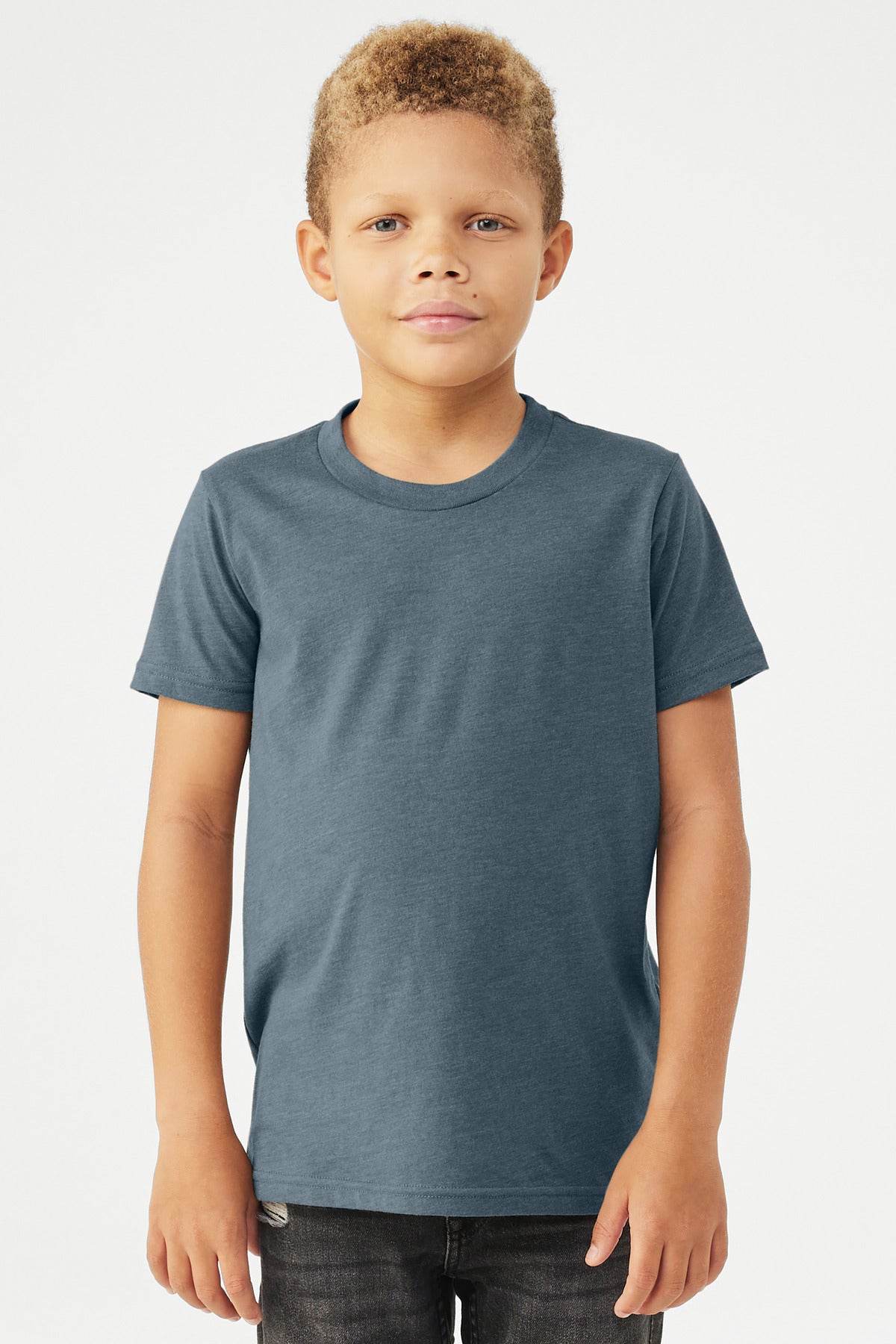BELLA+CANVAS Youth Heather CVC Tee