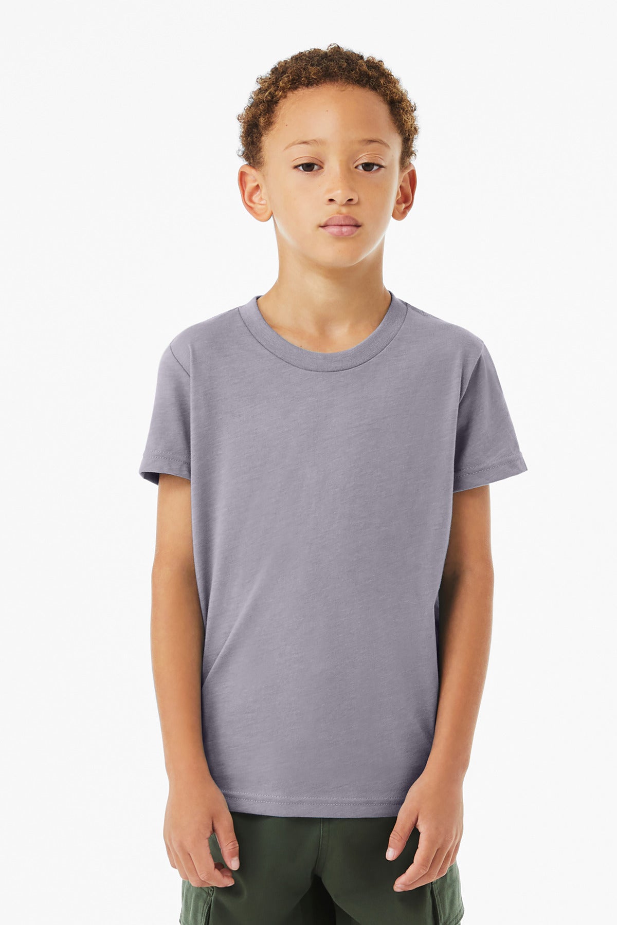 BELLA+CANVAS Youth Heather CVC Tee