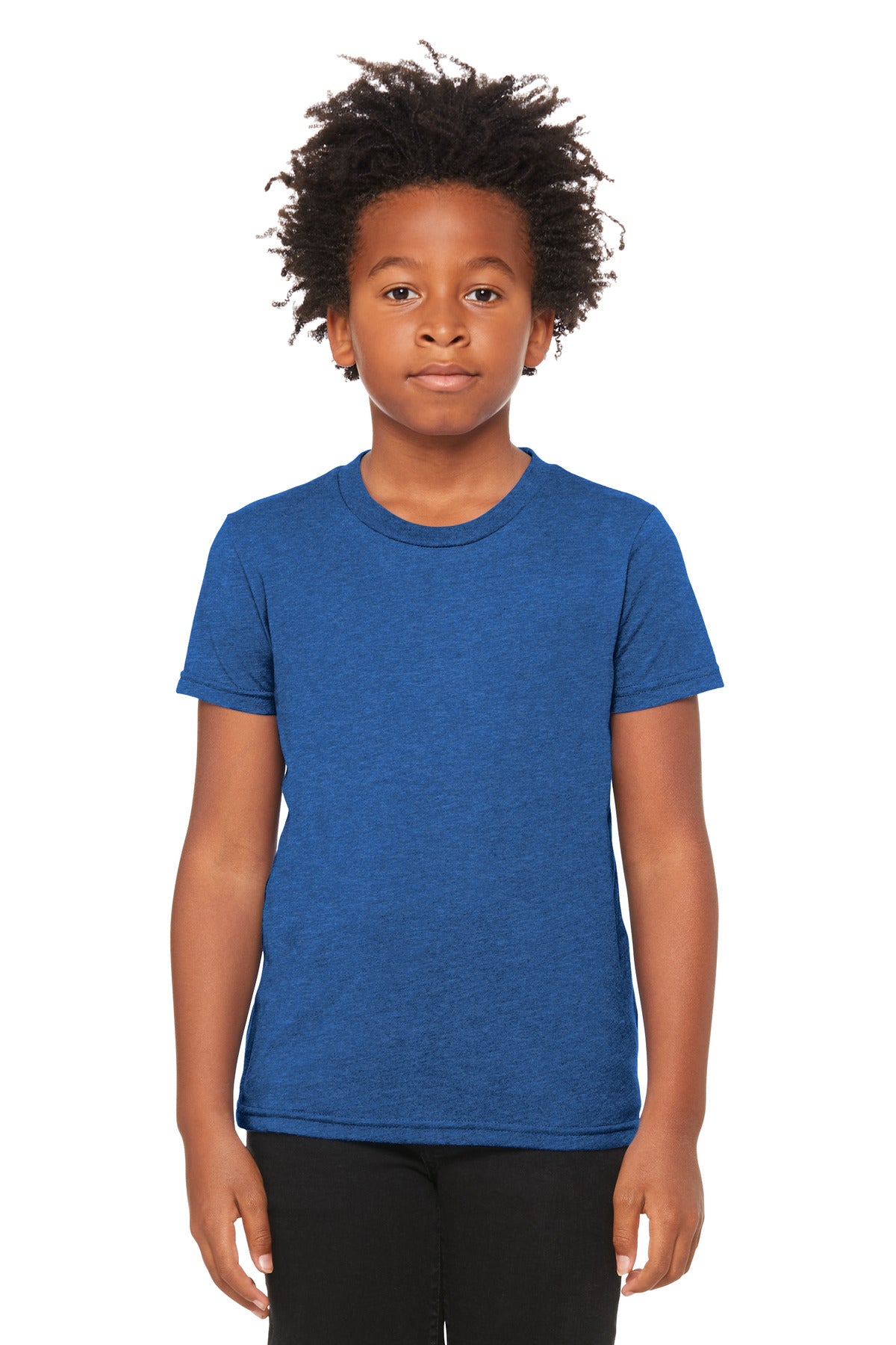 BELLA+CANVAS Youth Heather CVC Tee