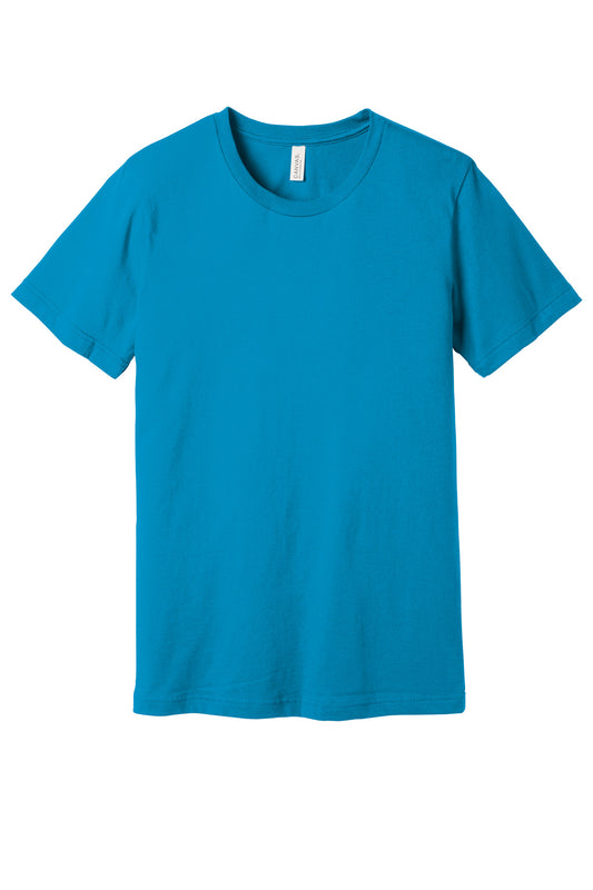 BELLA+CANVAS  Unisex Jersey Short Sleeve Tee. BC3001 - Aqua