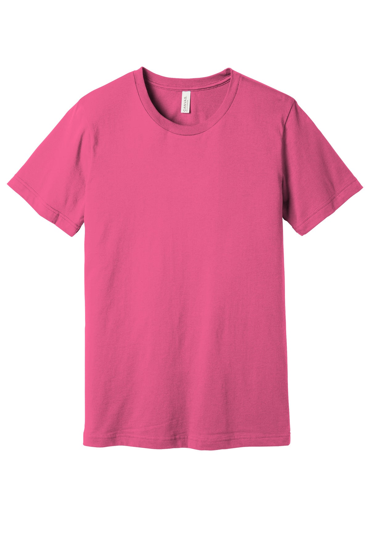 BELLA+CANVAS  Unisex Jersey Short Sleeve Tee. BC3001 - Charity Pink