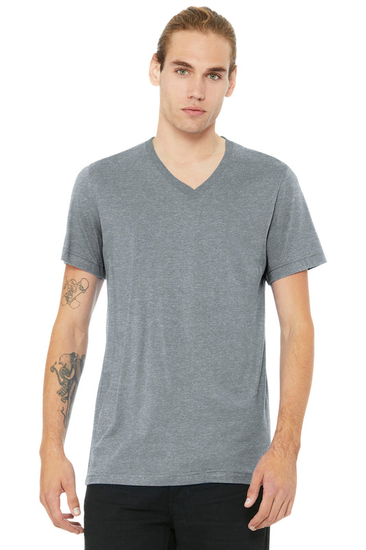 BELLA+CANVAS Unisex Heather CVC V-Neck Tee BC3005CVC - Athletic Heather