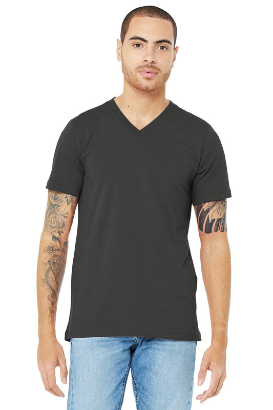 BELLA+CANVAS  Unisex Jersey Short Sleeve V-Neck Tee. BC3005 - Asphalt