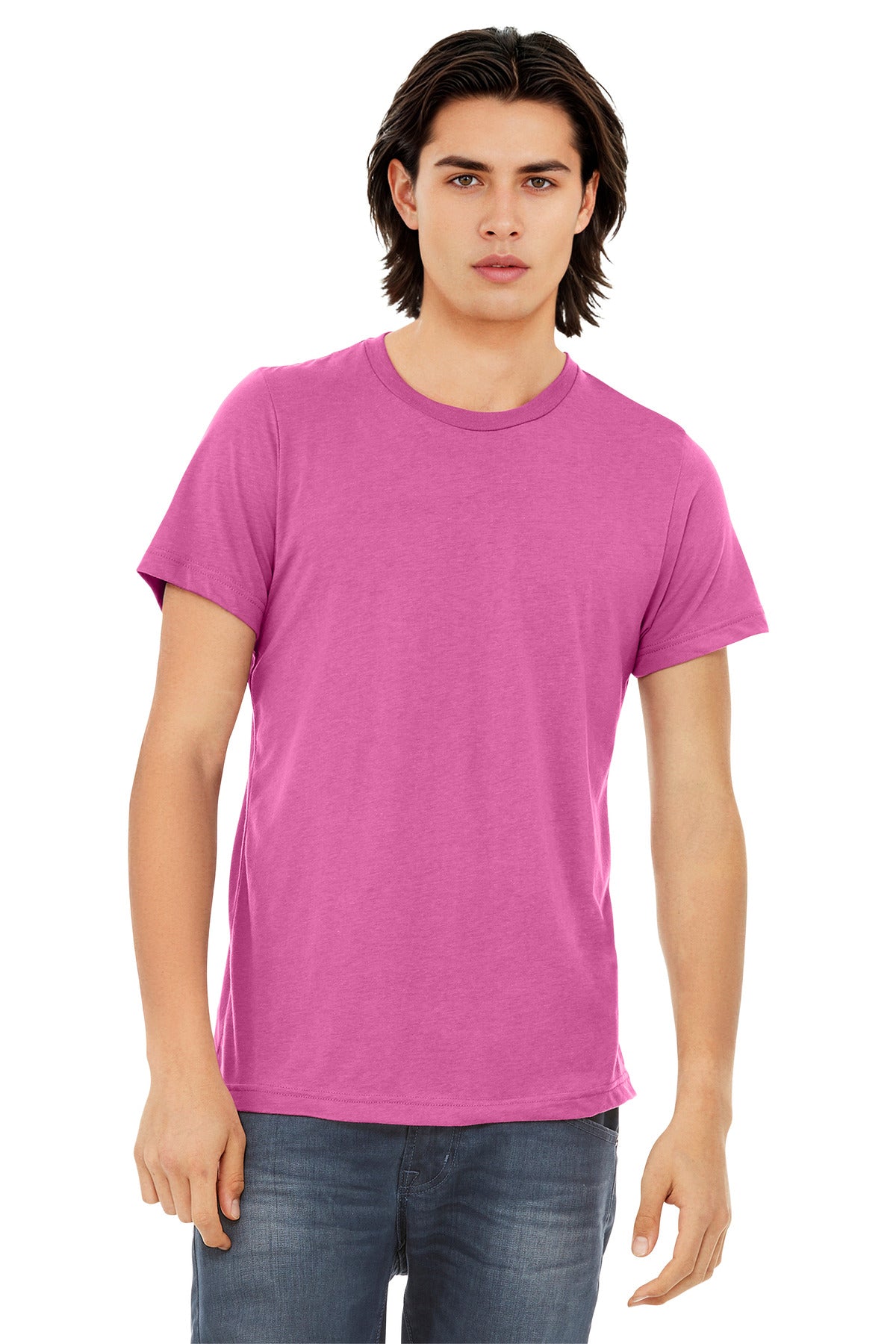 BELLA+CANVAS  Unisex Triblend Short Sleeve Tee. BC3413 - Charity Pink Triblend