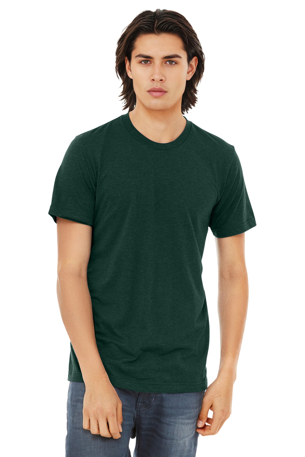 BELLA+CANVAS  Unisex Triblend Short Sleeve Tee. BC3413 - Emerald Triblend