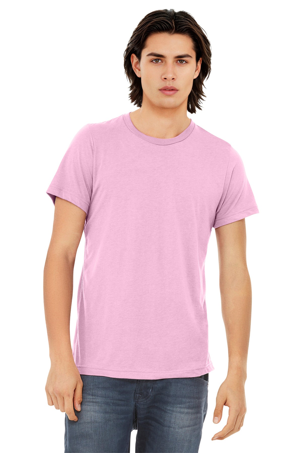 BELLA+CANVAS  Unisex Triblend Short Sleeve Tee. BC3413 - Lilac Triblend