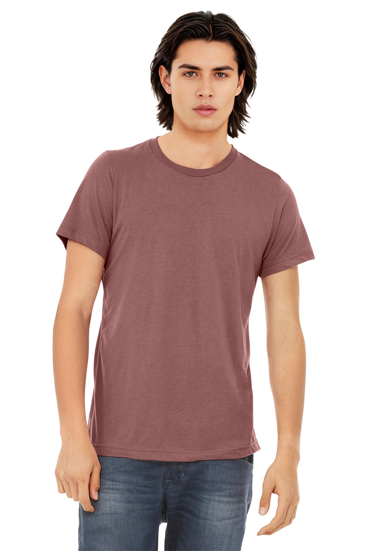 BELLA+CANVAS  Unisex Triblend Short Sleeve Tee. BC3413 - Mauve Triblend