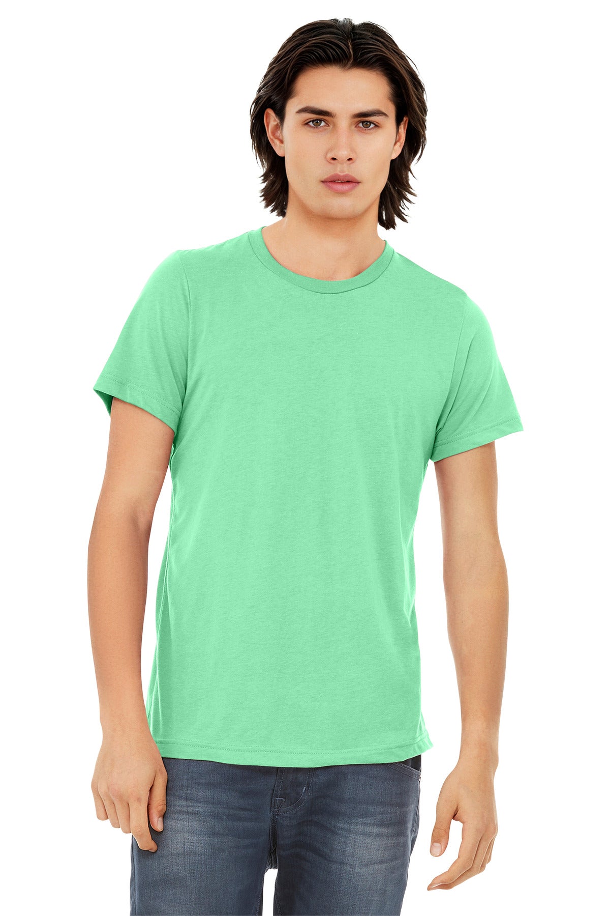 BELLA+CANVAS  Unisex Triblend Short Sleeve Tee. BC3413 - Mint Triblend