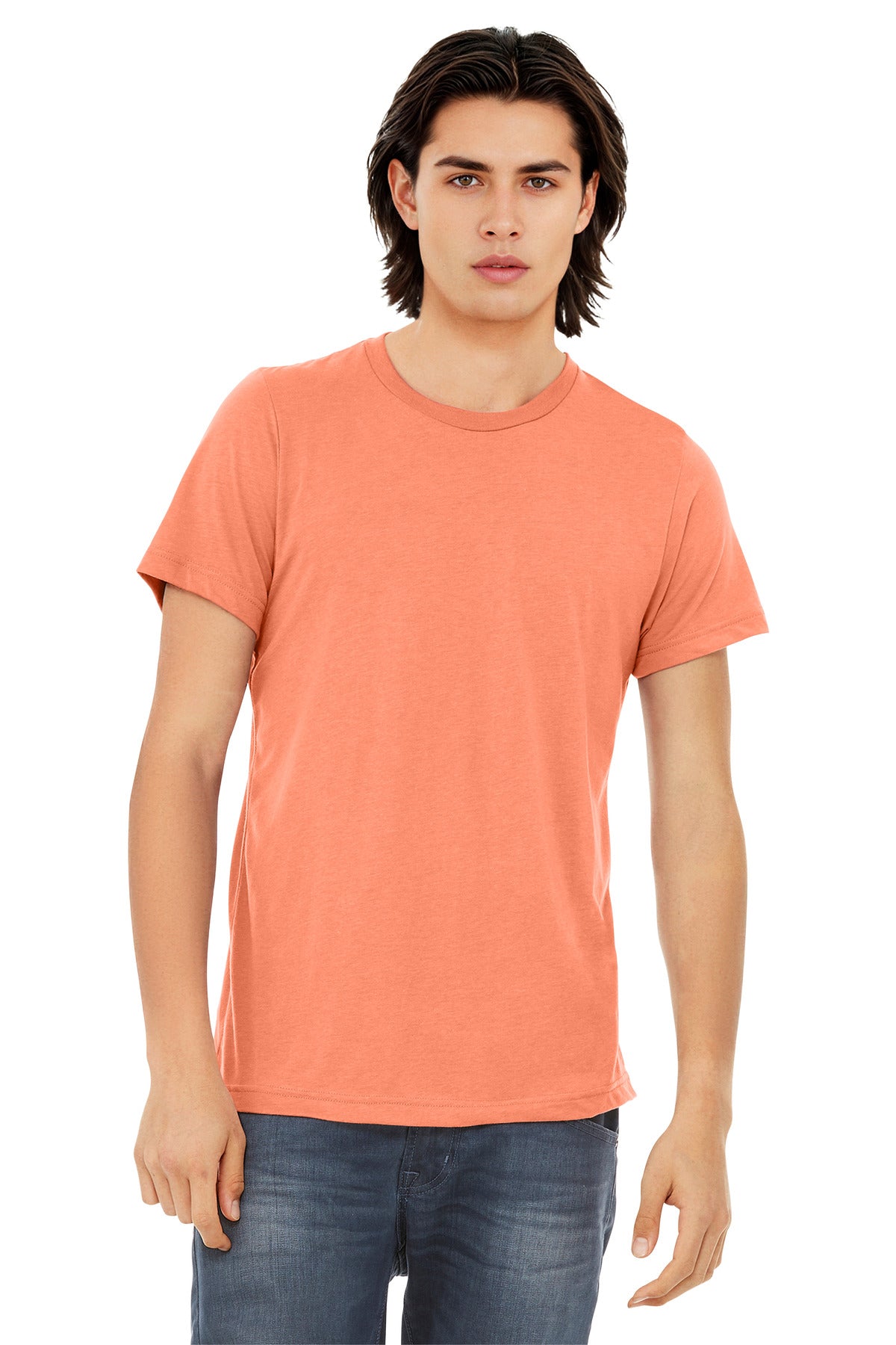 BELLA+CANVAS  Unisex Triblend Short Sleeve Tee. BC3413 - Orange Triblend